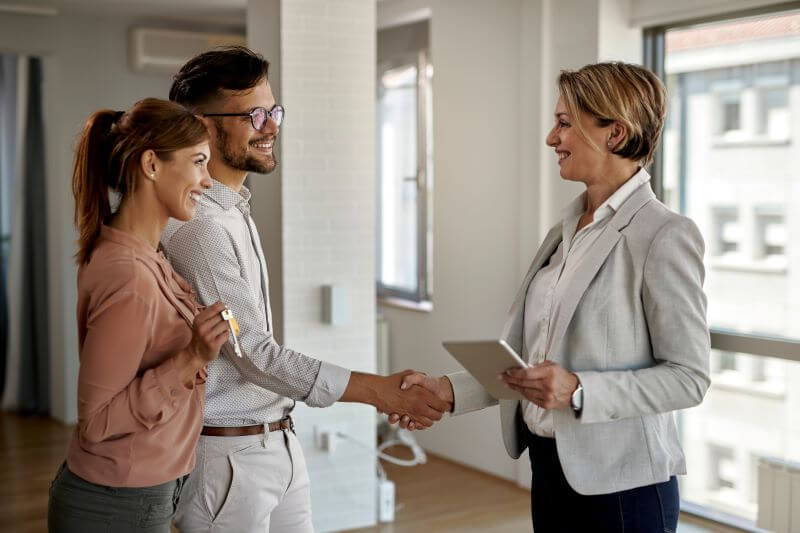 Boston real estate agent working