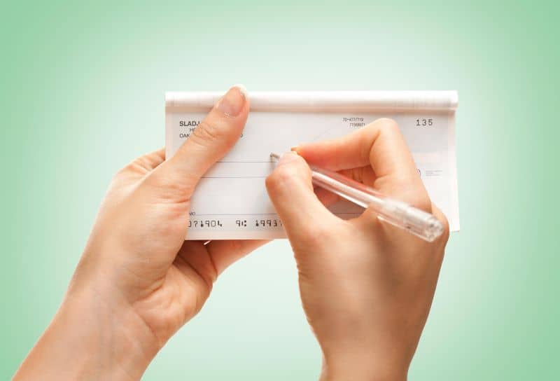 Writing check